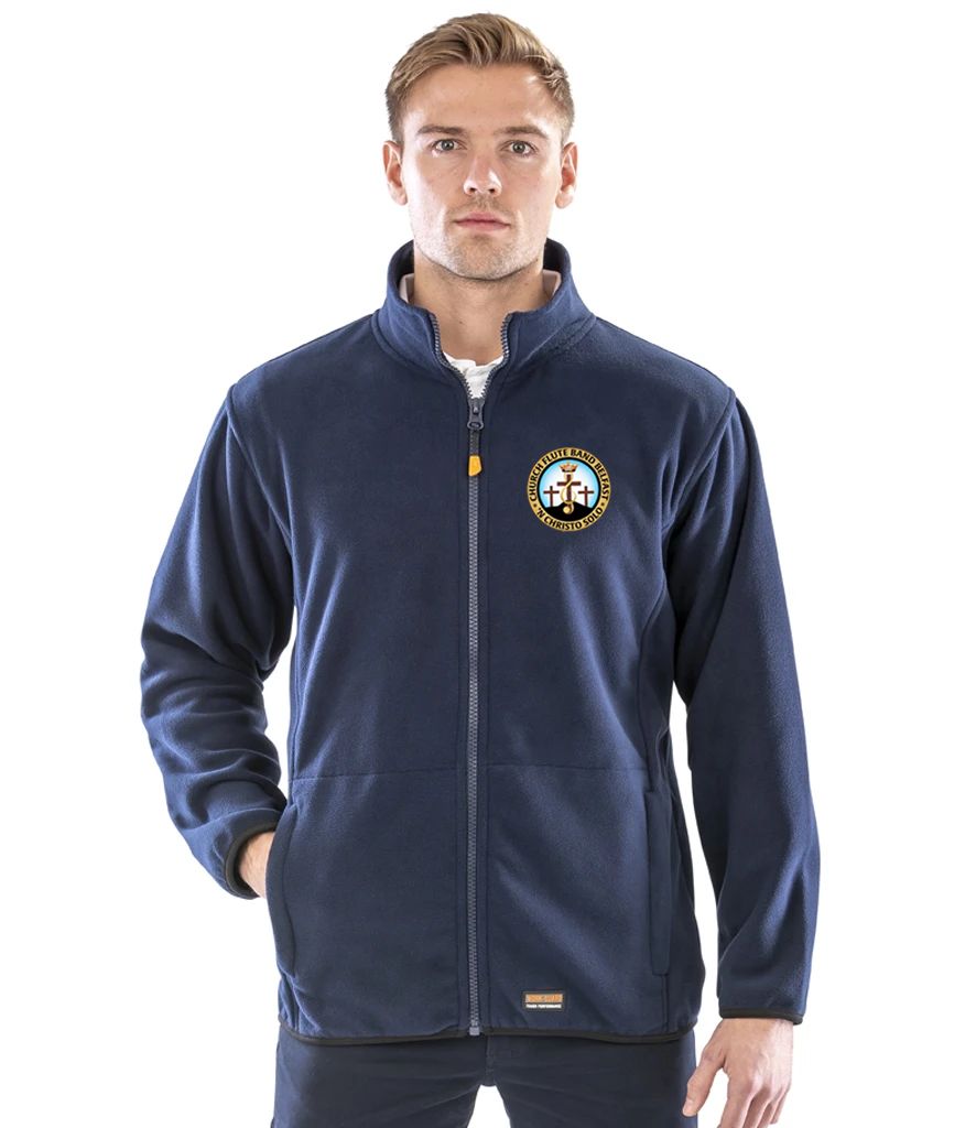 Result Workguard heavy Duty Micro Fleece Jacket - Navy