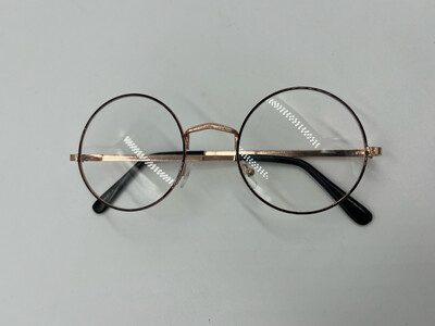 Clear Vintage Glasses With Round Lenses