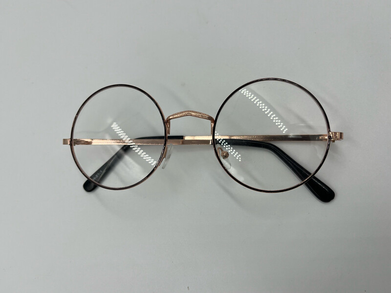 Clear Vintage Glasses With Round Lenses