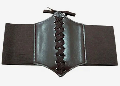Brown steampunk Corset Belt Small