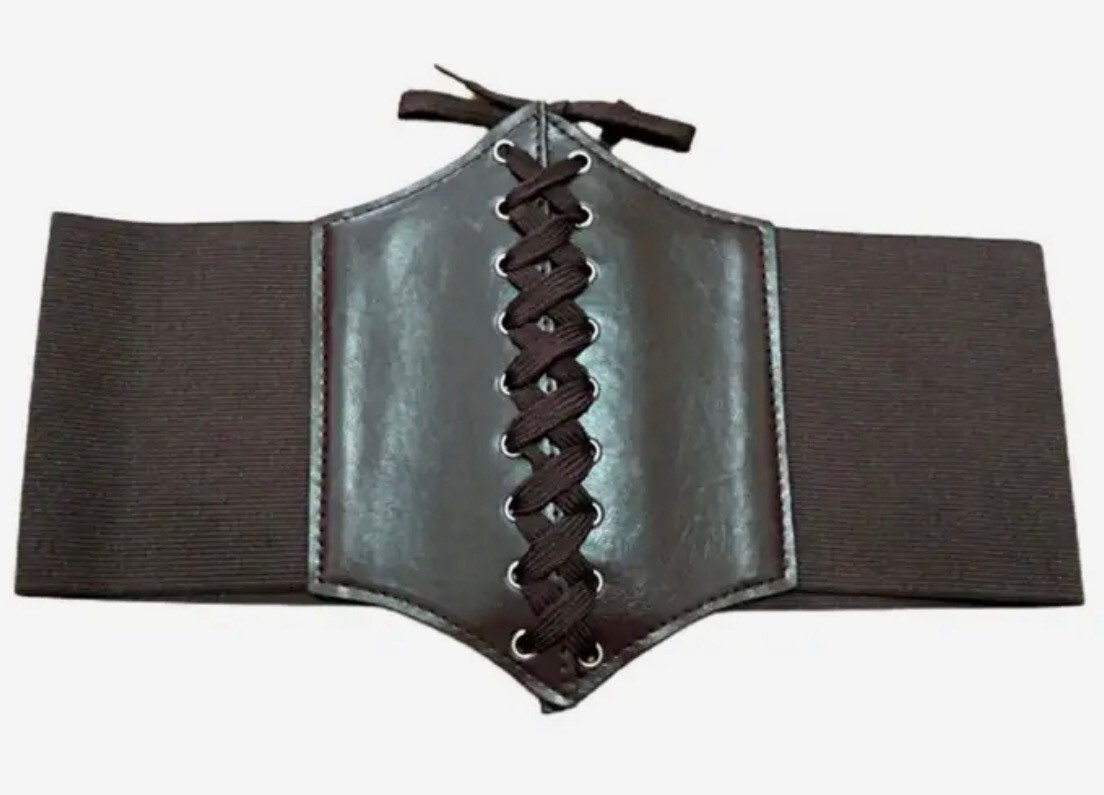Brown steampunk Corset Belt Size Small