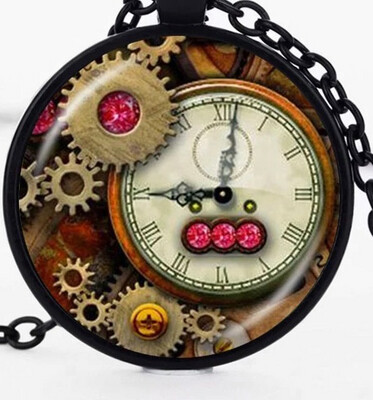 Steampunk Clock Pendant
