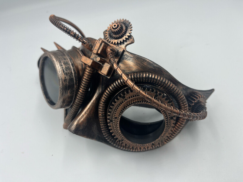 Steampunk Goggles And Mask Combo, Copper Style