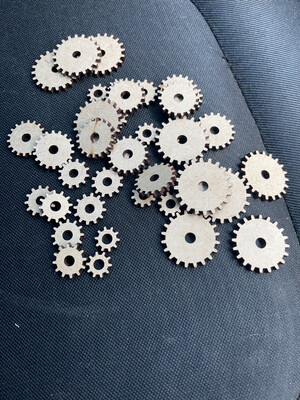Lazer Cut Mdf Gear Set For Moveable Mechanism Project Build