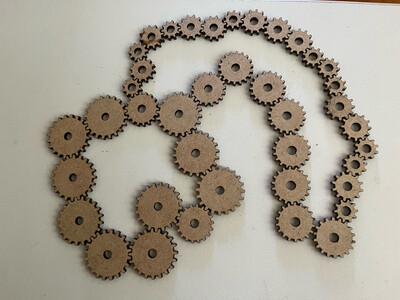 steampunk Gears For School Mechanism Projects, Set Of 40 Units