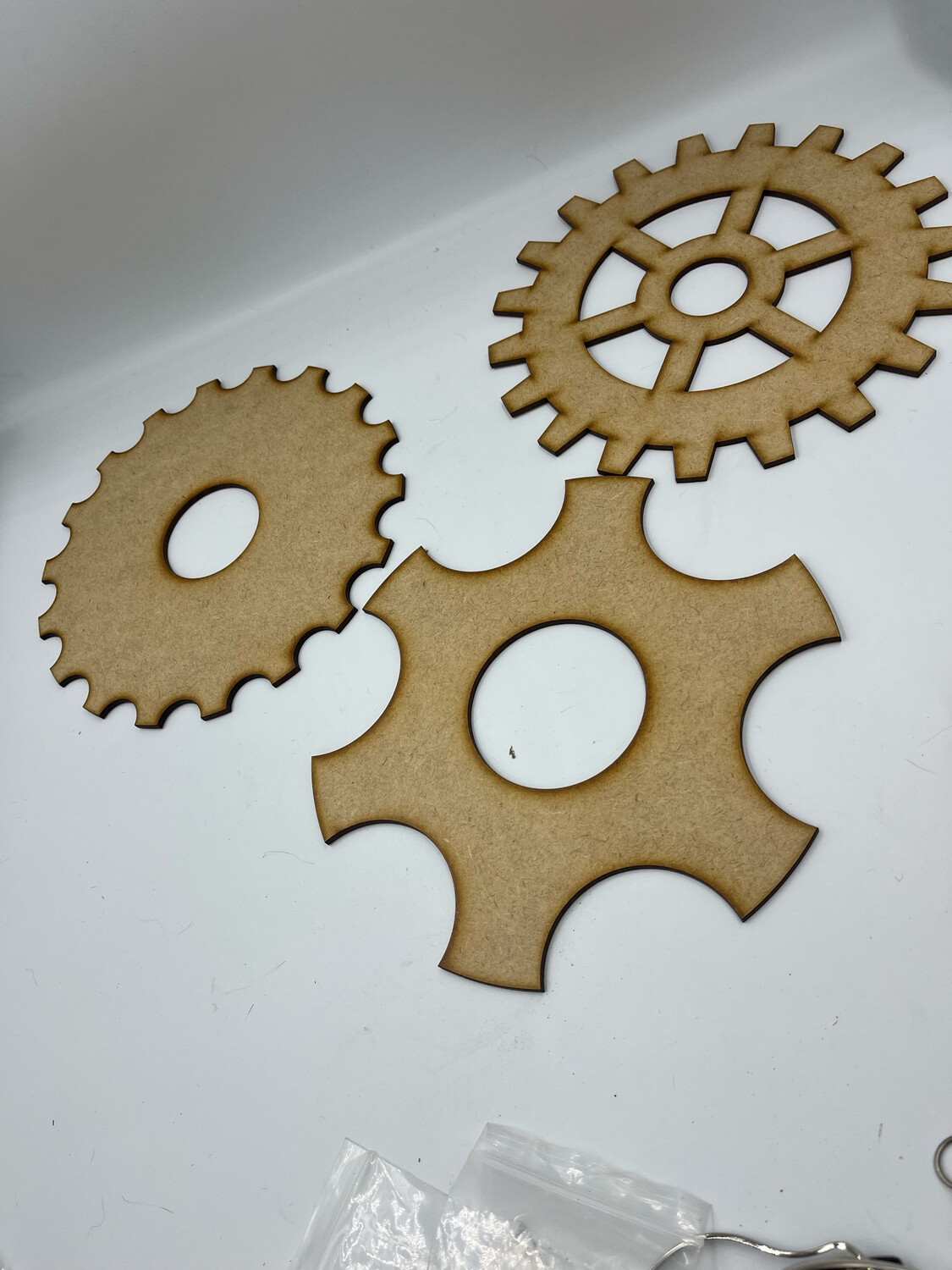 Wooden Steampunk Gears, set of 6 Units For Wall Decor Or table Placemats