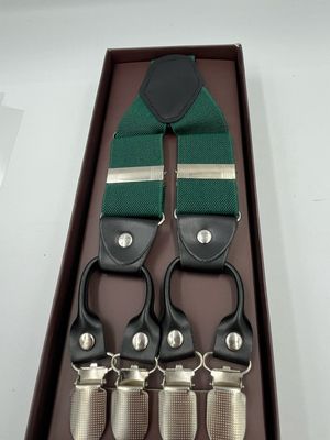 Bottle Green Heavy Duty suspenders For Men, Premium Classical Style