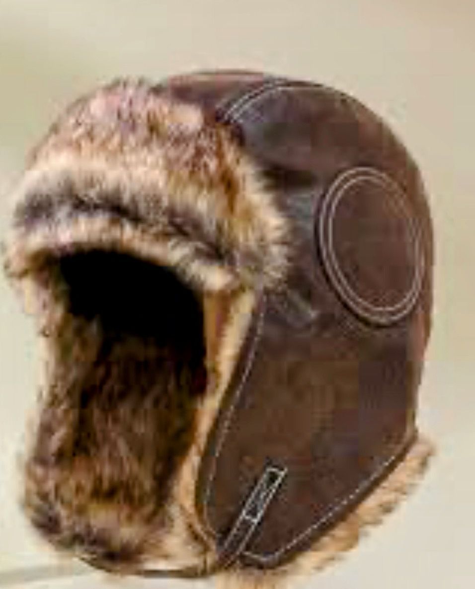 Steampunk Vintage Brown Aviator Vintage Pilot Cap, WW2