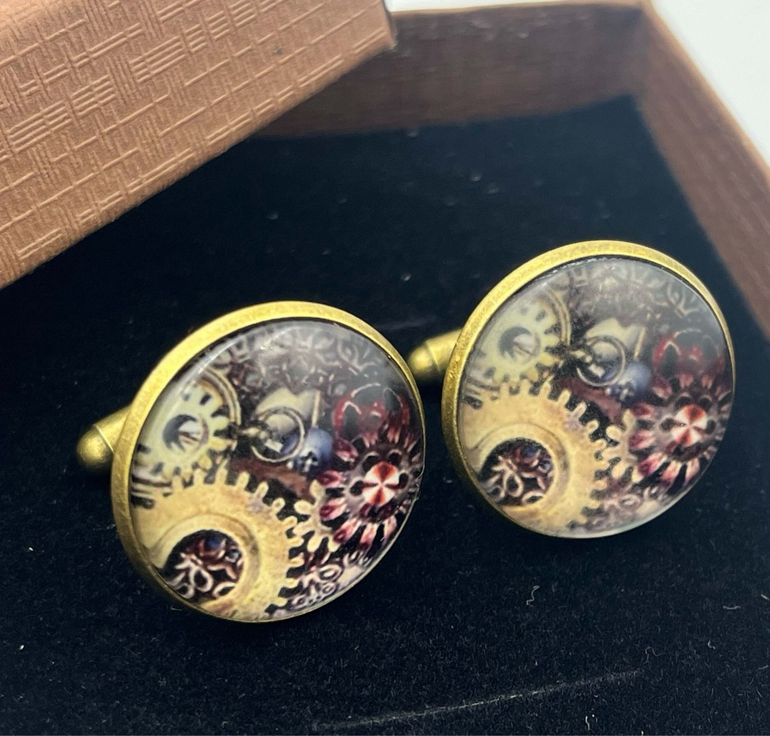 Mens Steampunk Style Cufflinks