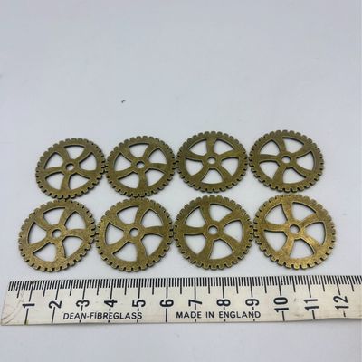 Metal Steampunk Craft Gears,30mm, Set Of 8.