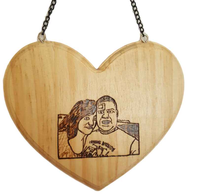 Holzherz mit Ihrer Gravur