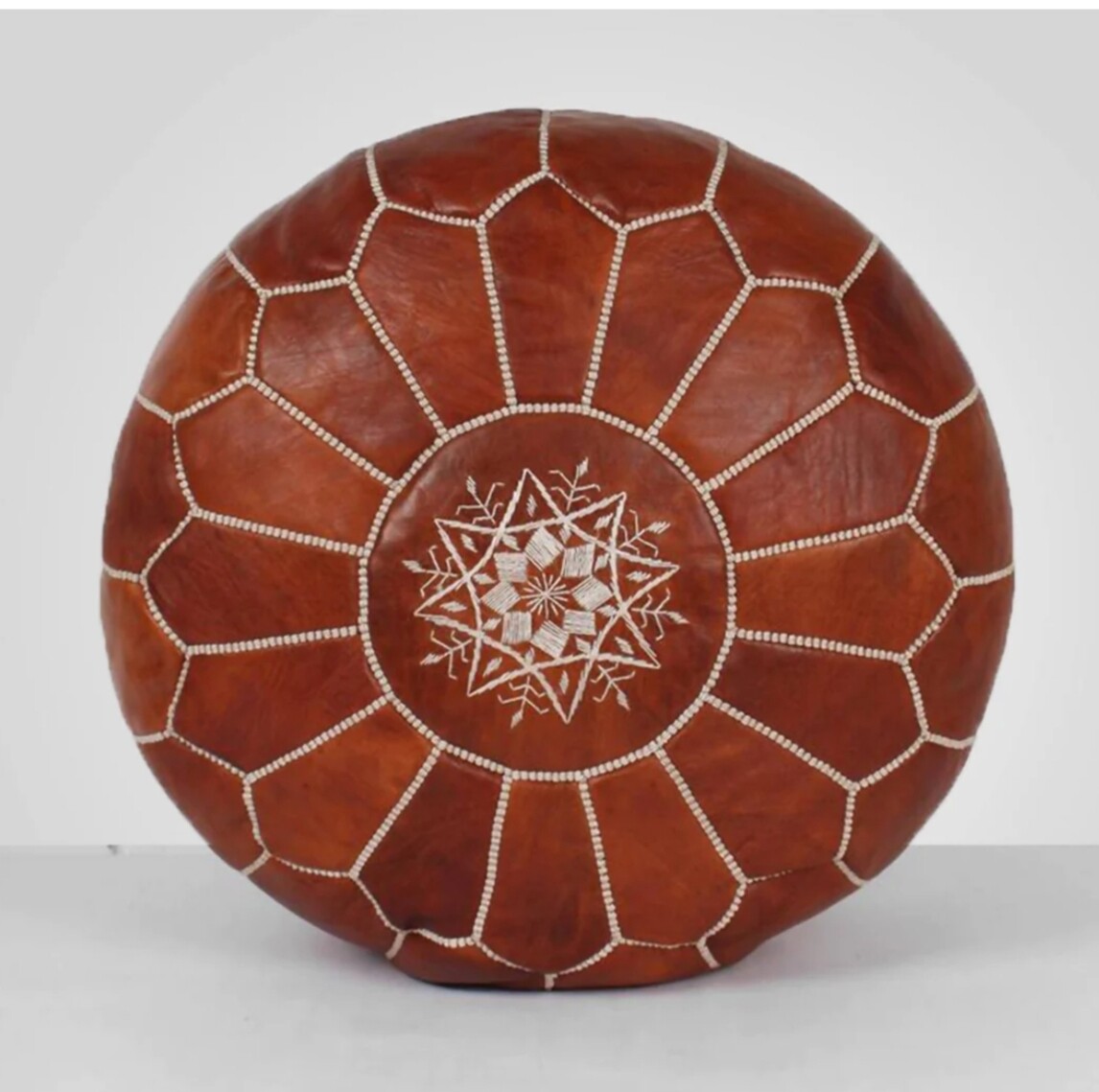 Btown Moroccan leather poufs