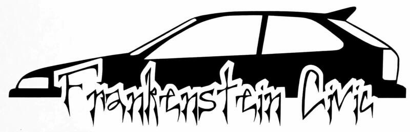 Frankenstein Civic Decal