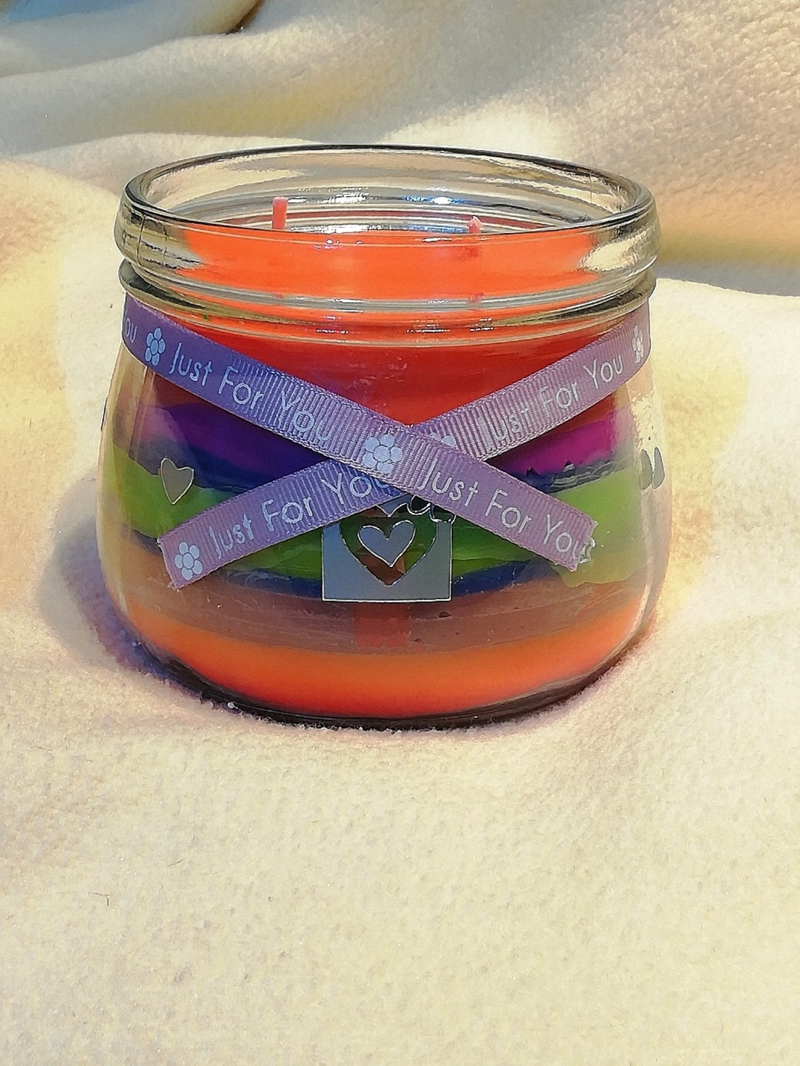 Multi Coloured scented candle