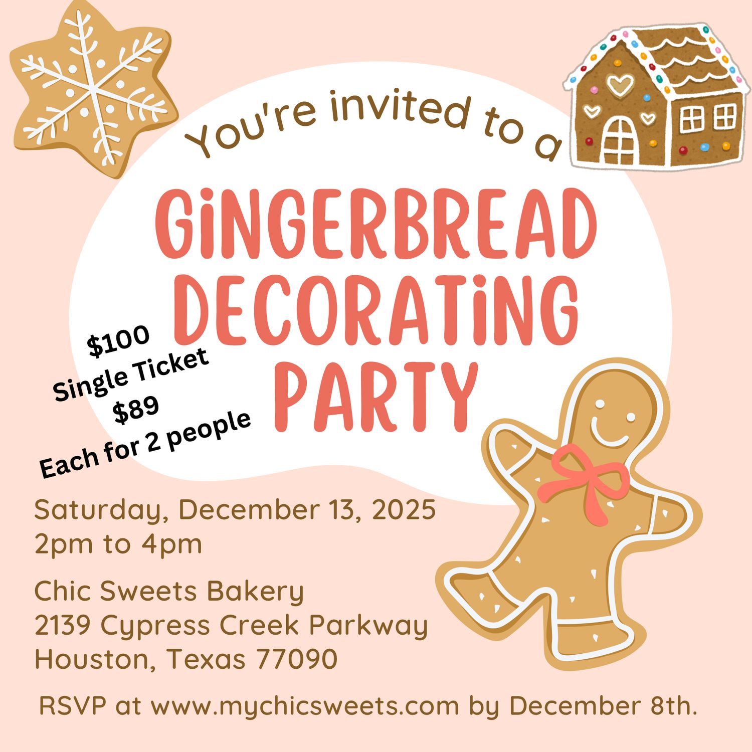 Gingerbread Decorating Class