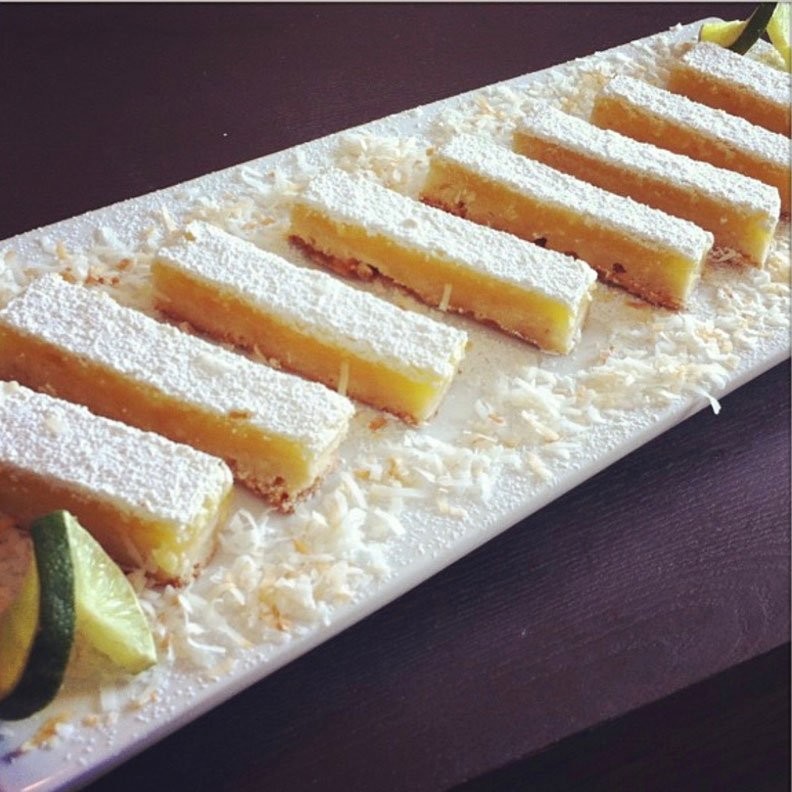 Fresh key lime coconut bars at Chic Sweets Bakery in Houston – scratch-made with real butter and natural ingredients.