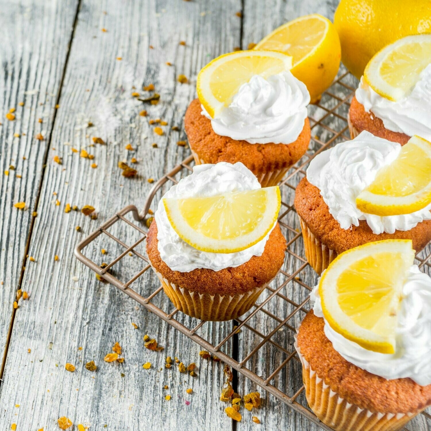 Lemon and Cream Cupcakes