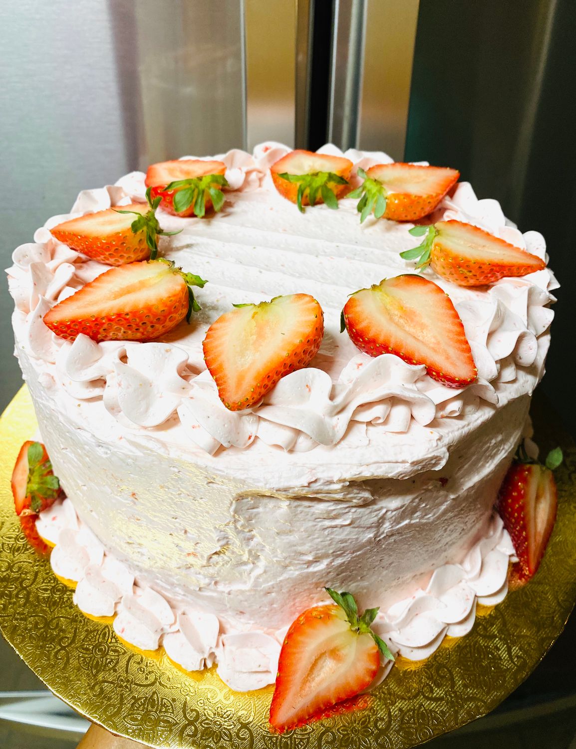 Strawberry Buttercream Cake