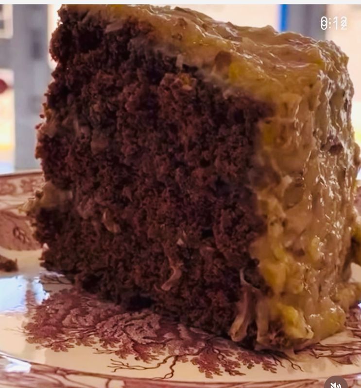 Fresh German Chocolate  at Chic Sweets Bakery in Houston – scratch-made with real butter and natural ingredients.