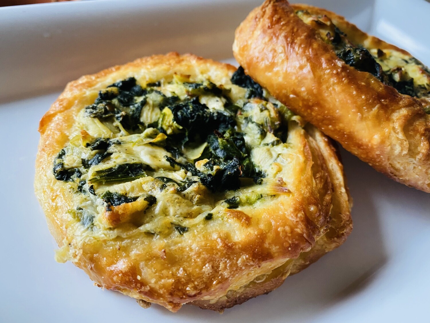 Spinach Artichoke Danishes