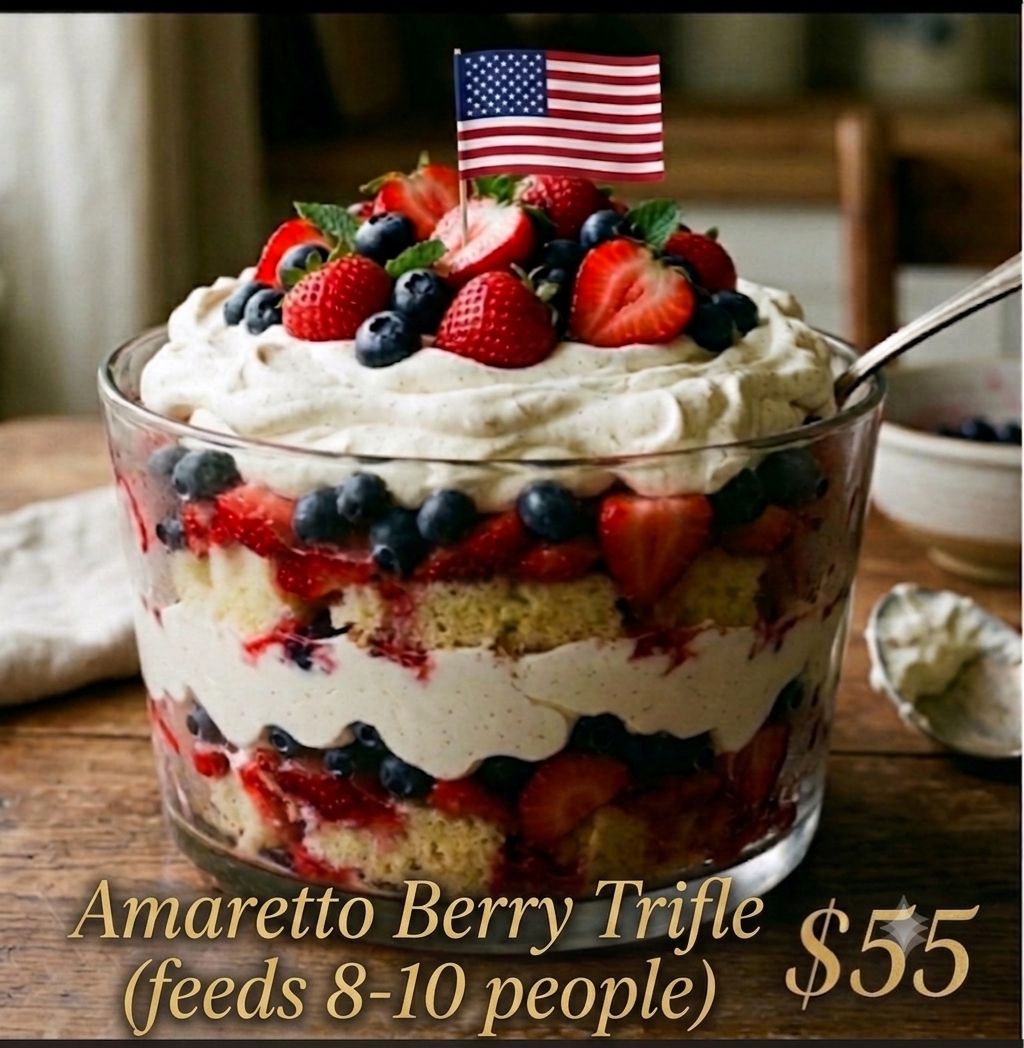 Amaretto Berry Trifle