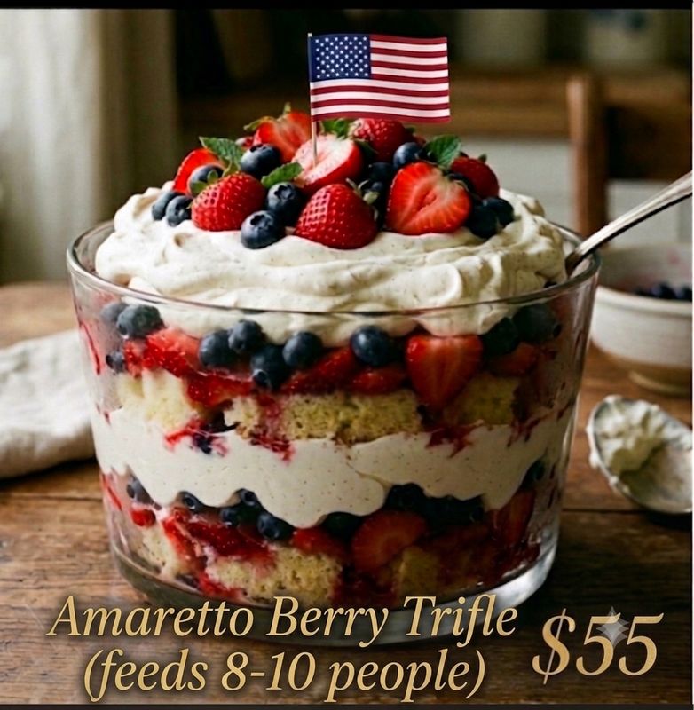 Amaretto Berry Trifle