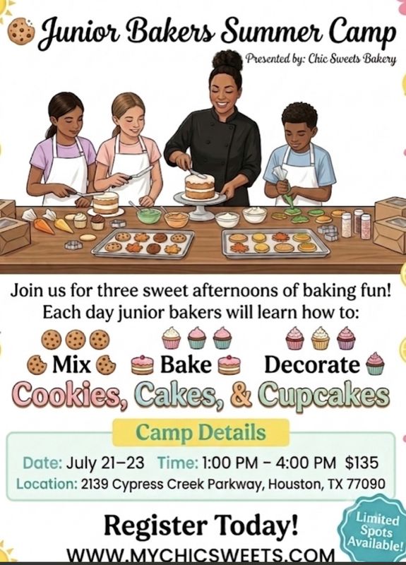 Junior Bakers Summer Camp