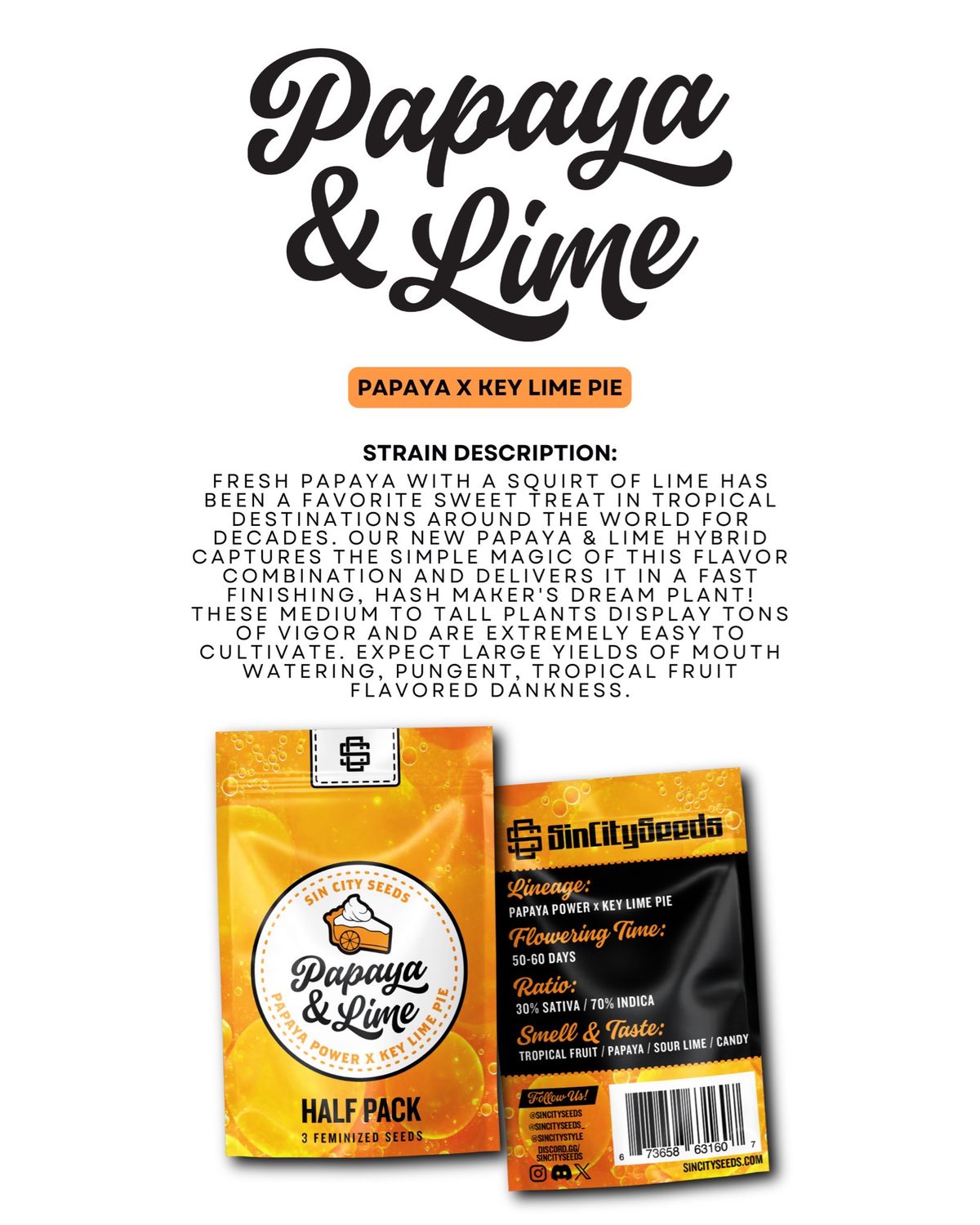 Sin City Seeds Papaya and Lime