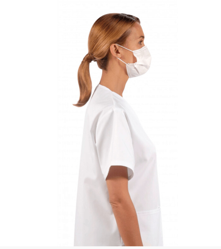 Masque médical 3 plis jetable Type II à élastiques (Lot de 50) 25534