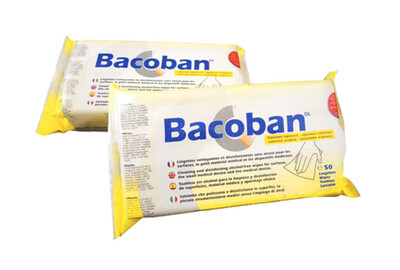 Lingettes désinfectantes Bacoban - sachet de 50 25192