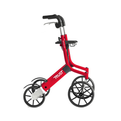 Rollator 4 roues LET'S GO OUT ROUGE 24019