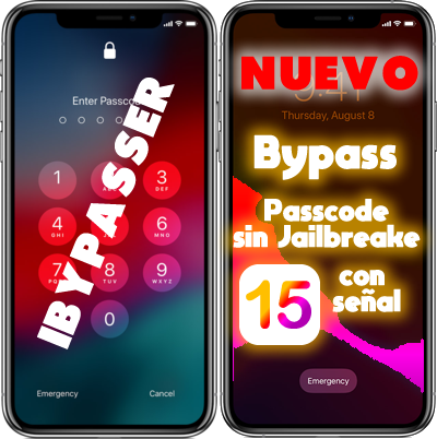 Bypass Passcode ios 15 iBypasser Ramdisk 2.1-Soportado/Mac/
Hackintosh- iPhone 6s/6s+/7/7+/8/8+/X
Registro de Ecid.