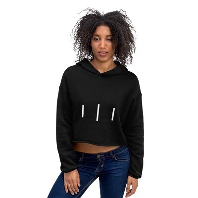 III Logo with 3rd Lion Text Back - Crop Hoodie