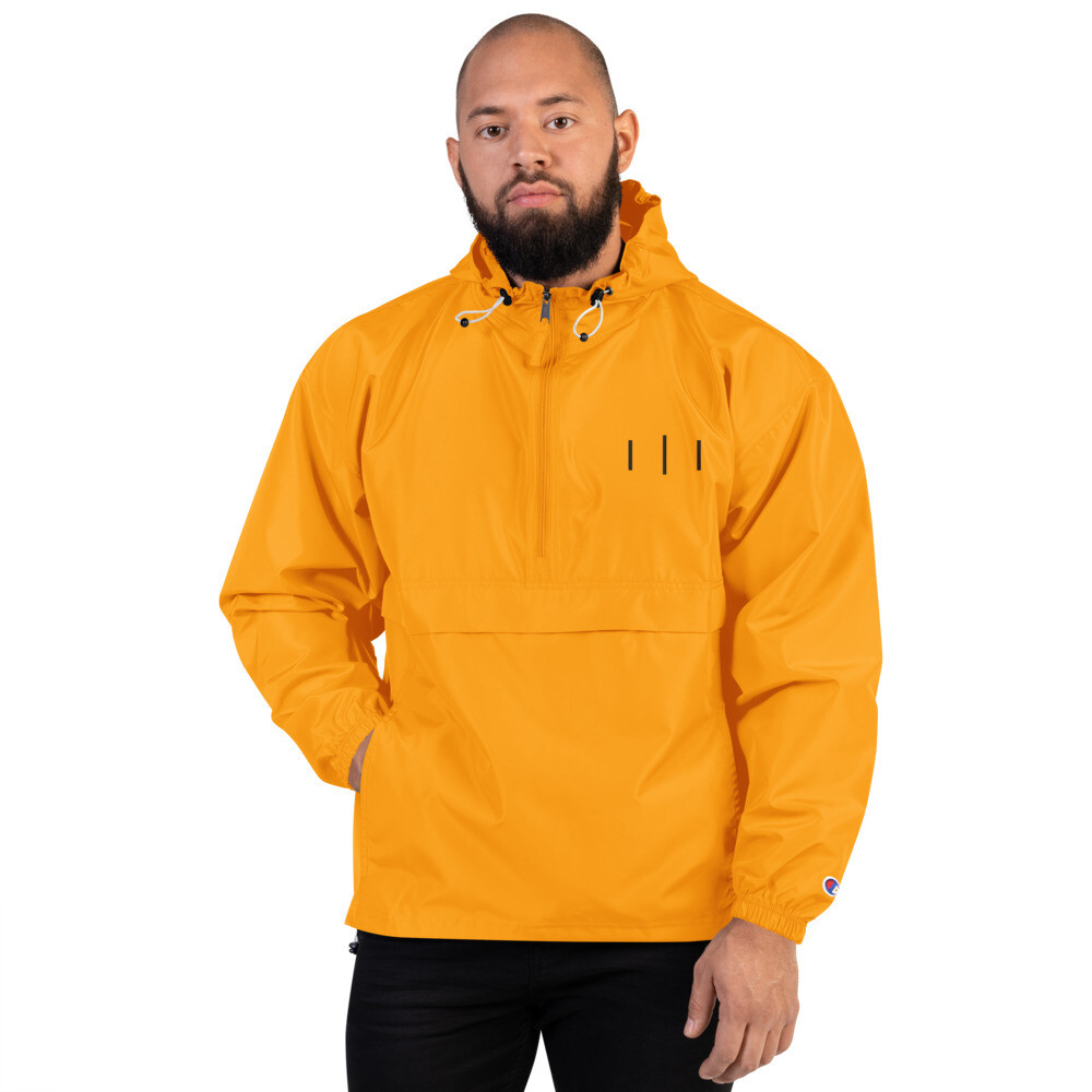 III Simple Logo 3rd Lion Gold - Embroidered Champion Packable Jacket