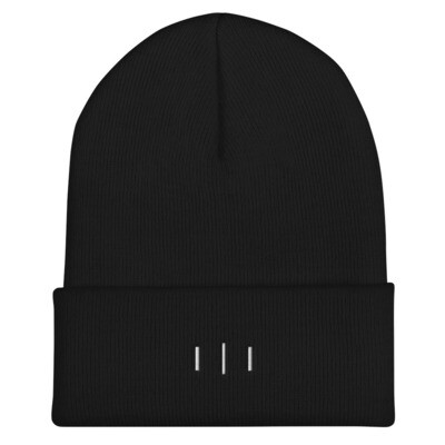 III Simple Logo - 3rd Lion - Cuffed Beanie