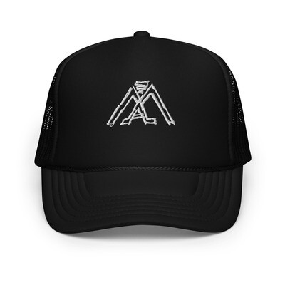 AM3 - Foam trucker hat WHITE LOGO