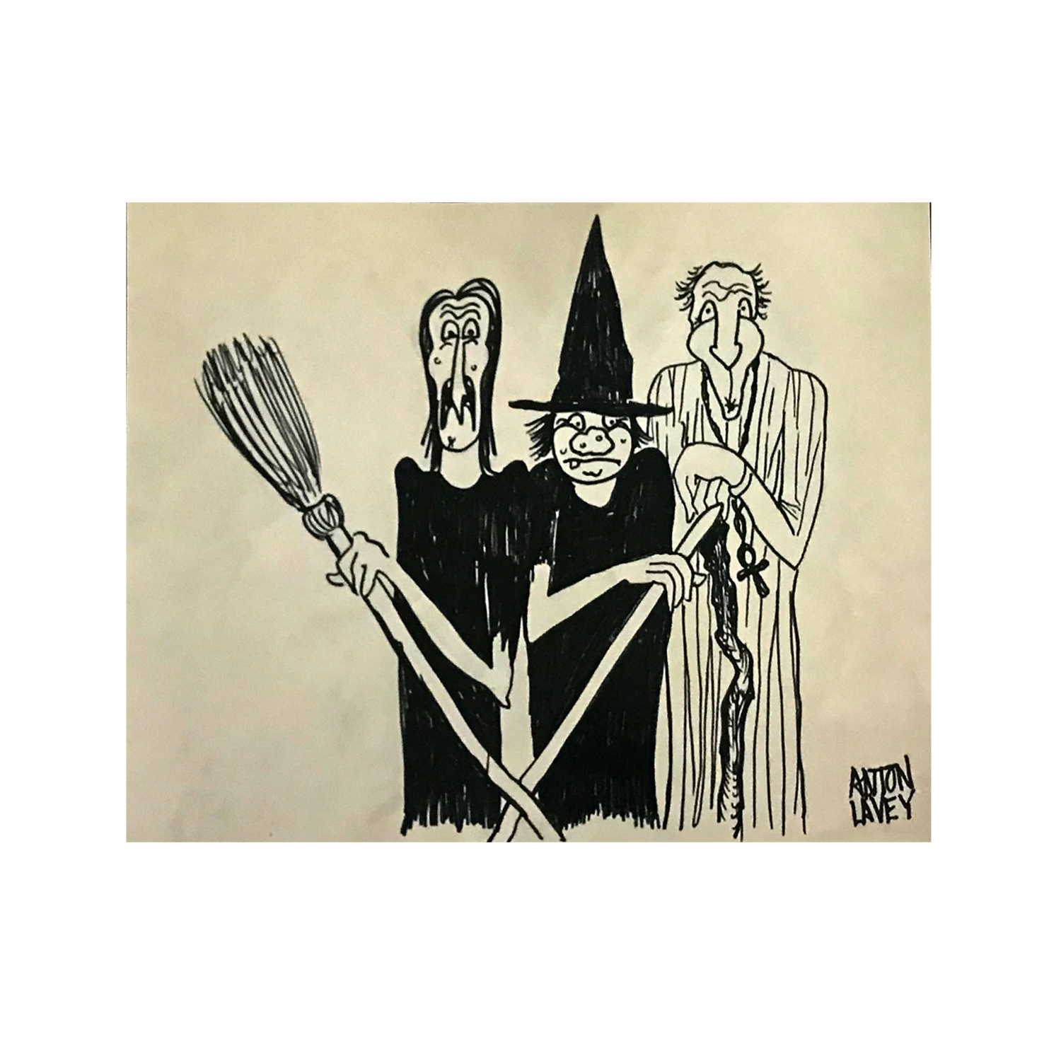 &quot;Halloween Ghouls&quot; Anton LaVey Art Print