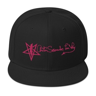 Anton LaVey Autograph &amp; Personal Satanic Power Symbol - Snapback Hat