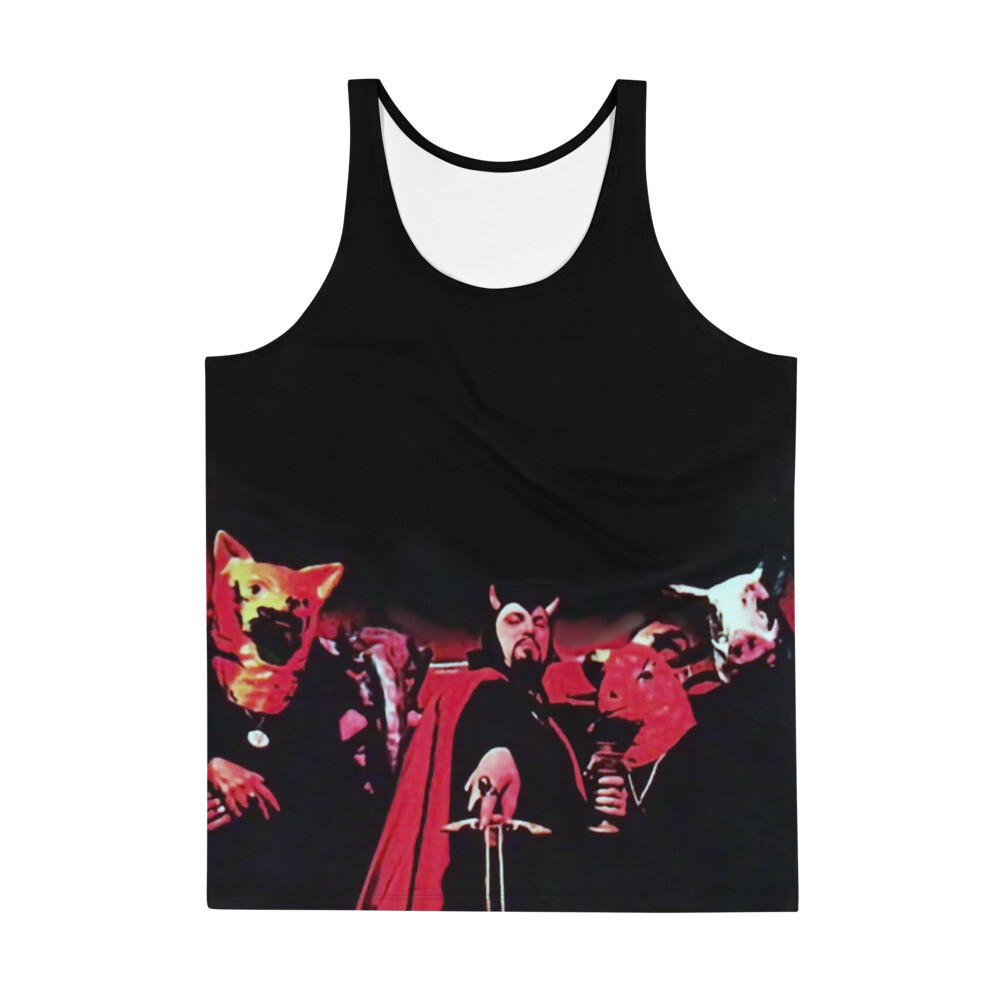 Anton LaVey 1969 Color Ritual &quot;Das Tierdrama&quot; Wrap Tank Top