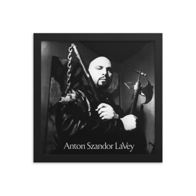 12&quot;x 12&quot; Framed Anton LaVey Poster