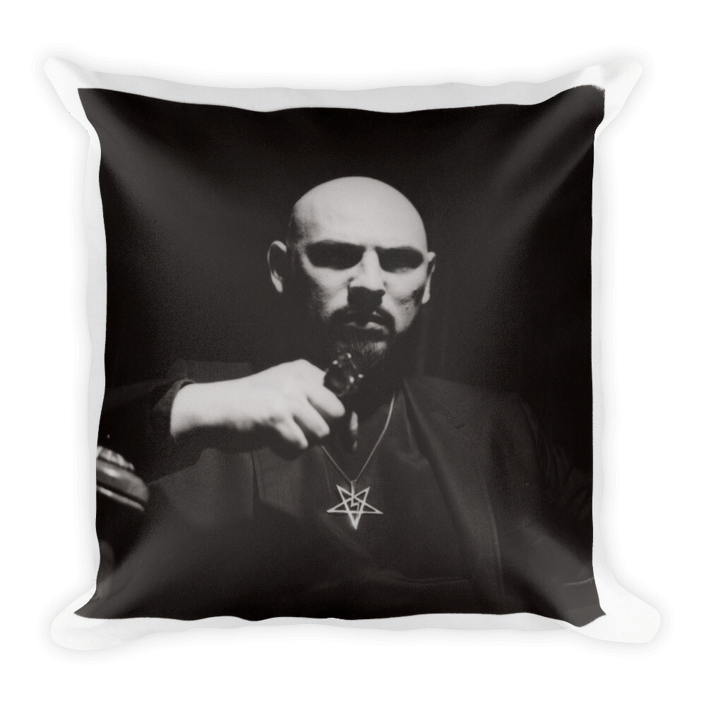 Anton Szandor LaVey “Wishing Ring” - Throw Pillow