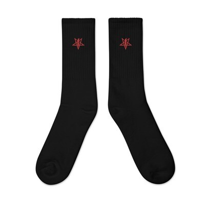 Embroidered Power Symbol Socks