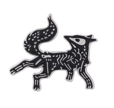 Kassie Bones Dog Enamel Pin