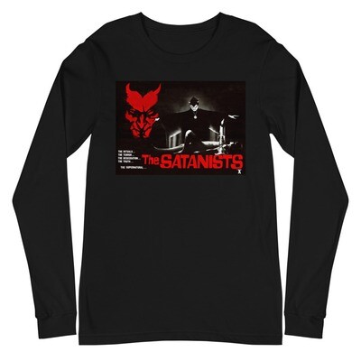 &quot;The Satanists&quot; Rare Exploitation Film Poster Art Long Sleeve Shirt