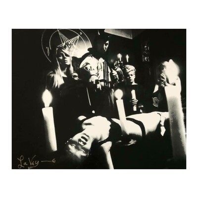 LAST Anton LaVey Ritual Photo 8&quot;x10&quot; Print Signed