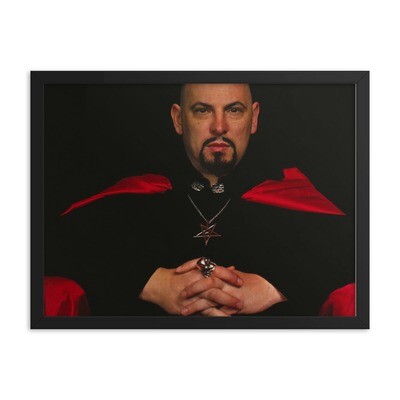 Anton Szandor LaVey LOOK Magazine Centerfold Framed Poster