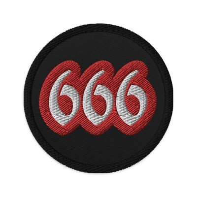 666 Embroidered patch