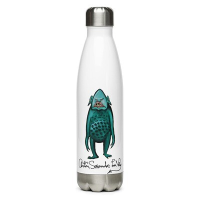 Anton LaVey Original Green Monster Art Stainless Steel Water Bottle