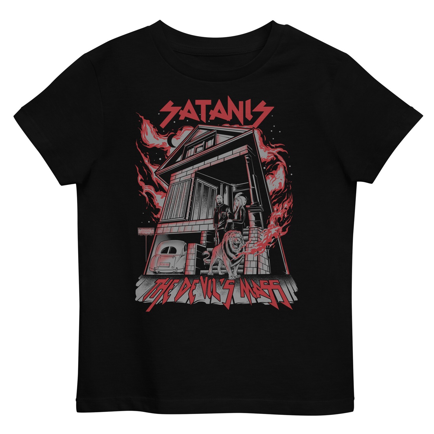 &quot;Satanis - The Devil&#39;s Mass&quot; Comic Book Art - Organic Cotton Kids T-Shirt
