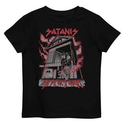 &quot;Satanis - The Devil&#39;s Mass&quot; Comic Book Art - Organic Cotton Kids T-Shirt